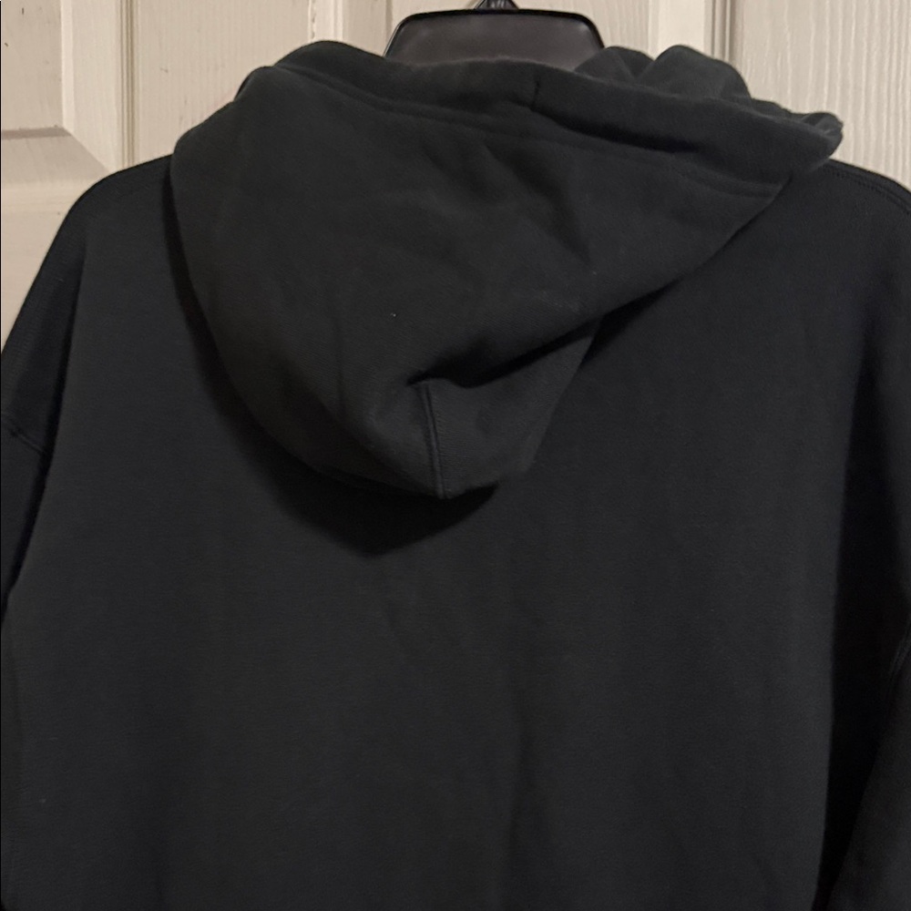 Jordan Black Full-Zip Hoodie with White Jumpman Logo - Picture 4 of 7
